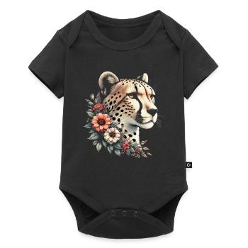 Cheetah Gepard - Baby Premium short-sleeve bodysuit - black - Front