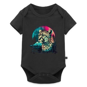 Cheetah Gepard - Baby Premium short-sleeve bodysuit - black - Front