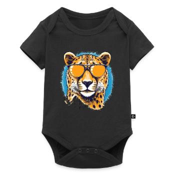 Cheetah Gepard - Baby Premium short-sleeve bodysuit - black - Front