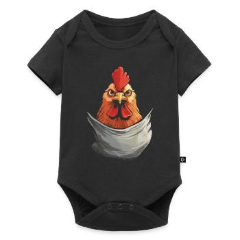 Chicken In Pocket - Baby Premium short-sleeve bodysuit - black - Front