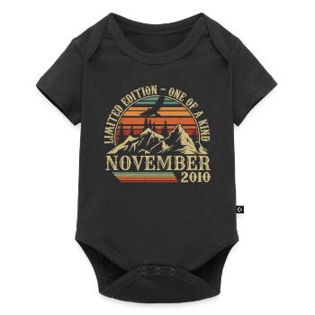 Born in November 2010 - Birthday November 2010 - Baby Premium short-sleeve bodysuit - black - Front