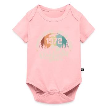 January 1972 Original 53rd Birthday Gift - Baby Premium short-sleeve bodysuit - rose - Front