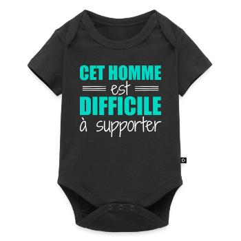 Cet homme est difficile à supporter - Body à manches courtes Premium Bébé - noir - Devant