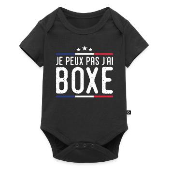 Boxing - I can't I boxing boxing france - Baby Premium short-sleeve bodysuit - black - Front