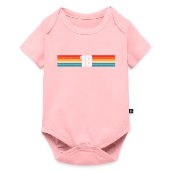 18 Years Retro 18th Birthday - Baby Premium short-sleeve bodysuit - rose - Front