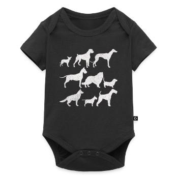 CHIENS CHIENS CADEAUX - Body à manches courtes Premium Bébé - noir - Devant