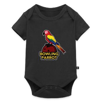 Perroquet Oiseau Sur Bowling Ball Cone Gift - Body à manches courtes Premium Bébé - noir - Devant