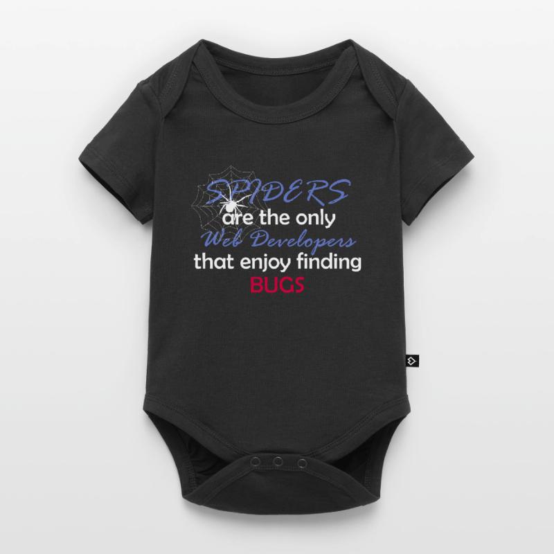 Web Developer Programmer Funny Spider Gifts Baby Premium short-sleeve bodysuit