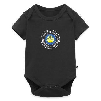 Pilgrims on the Camino de Santiago. - Baby Premium short-sleeve bodysuit - black - Front