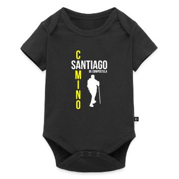 Camino de Santiago Pilgrims - Baby Premium short-sleeve bodysuit - black - Front