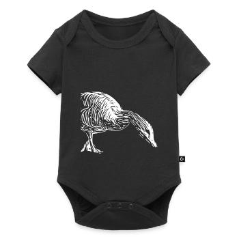 Cool canard d’oie porte-canards hobby - Body à manches courtes Premium Bébé - noir - Devant