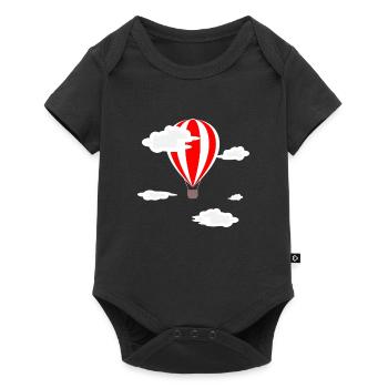 Hot Air Balloon Balloon Clouds Gift - Baby Premium short-sleeve bodysuit - black - Front