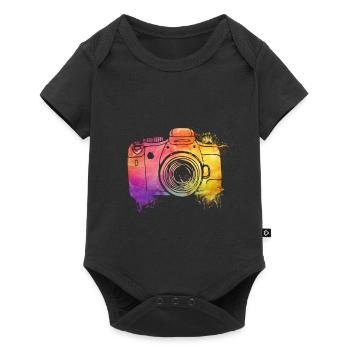 Photographer Gift | Photography camera - Baby Premium short-sleeve bodysuit - black - Front