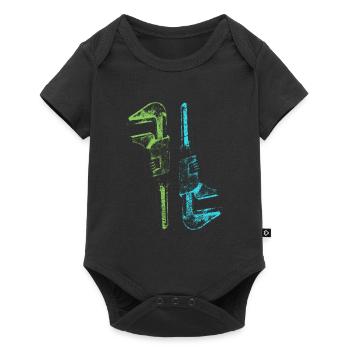 Rétro Vintage Outil Clé à molette - Body à manches courtes Premium Bébé - noir - Devant