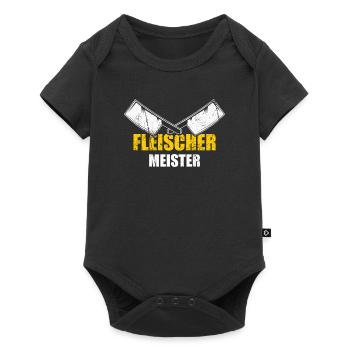 Cooler Fleischer Meister Hackbeil - Baby Premium Kurzarmbody - Schwarz - Vorne
