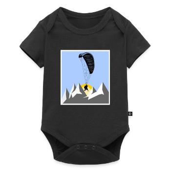 Parapente Parapente Alpes - Body à manches courtes Premium Bébé - noir - Devant