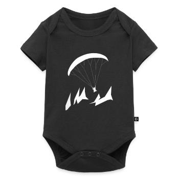 Parapente Parapente Alpes - Body à manches courtes Premium Bébé - noir - Devant