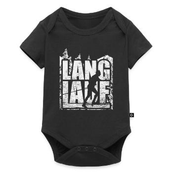 Langlaufen Langläufer Skating Skilanglauf - Baby Premium short-sleeve bodysuit - black - Front