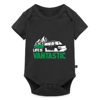 Caravane camping car cadeau je camping caravane - Body à manches courtes Premium Bébé - noir - Devant