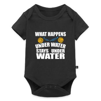 Wasserball-Spieler Geschenk I Kostüm Wasserballer - Baby Premium Kurzarmbody - Schwarz - Vorne