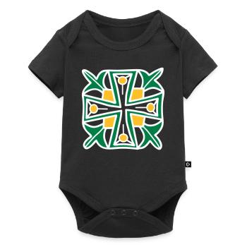 Croix celtique - Body à manches courtes Premium Bébé - noir - Devant
