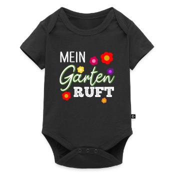 Kleingarten - Baby Premium Kurzarmbody - Schwarz - Vorne