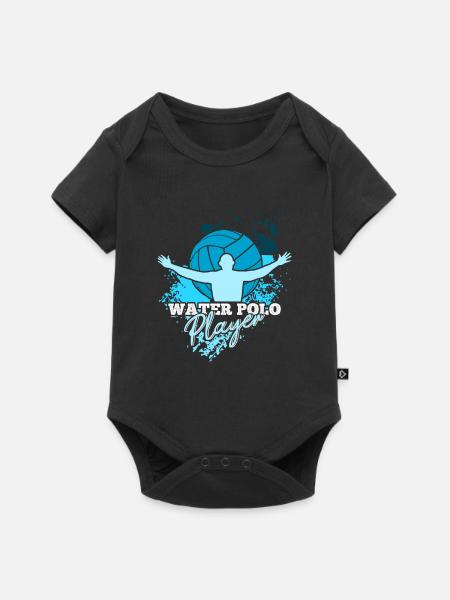 Wasserball - Baby Premium Kurzarmbody - Schwarz