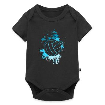 Retro volleyball player volleyball - Baby Premium short-sleeve bodysuit - black - Front