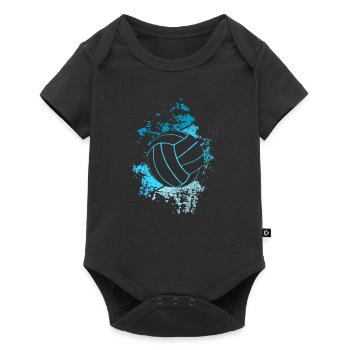 Retro volleyball player volleyball - Baby Premium short-sleeve bodysuit - black - Front