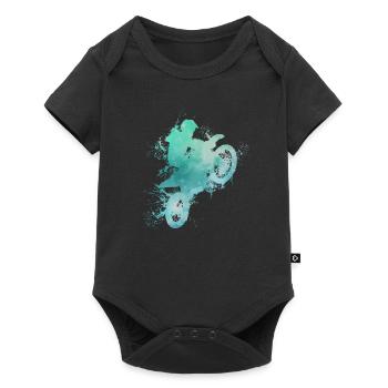 Dirt bike supercross gift I biker MX motocross - Baby Premium short-sleeve bodysuit - black - Front
