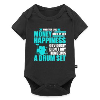 Cadeau batterie I batteur batteur - Body à manches courtes Premium Bébé - noir - Devant