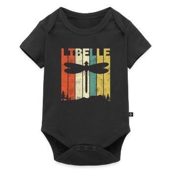 Retro dragonfly insect nature gifts - Baby Premium short-sleeve bodysuit - black - Front