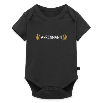 Lustiges Ährenmann Geschenk Bauer Landwirt - Baby Premium Kurzarmbody - Schwarz - Vorne