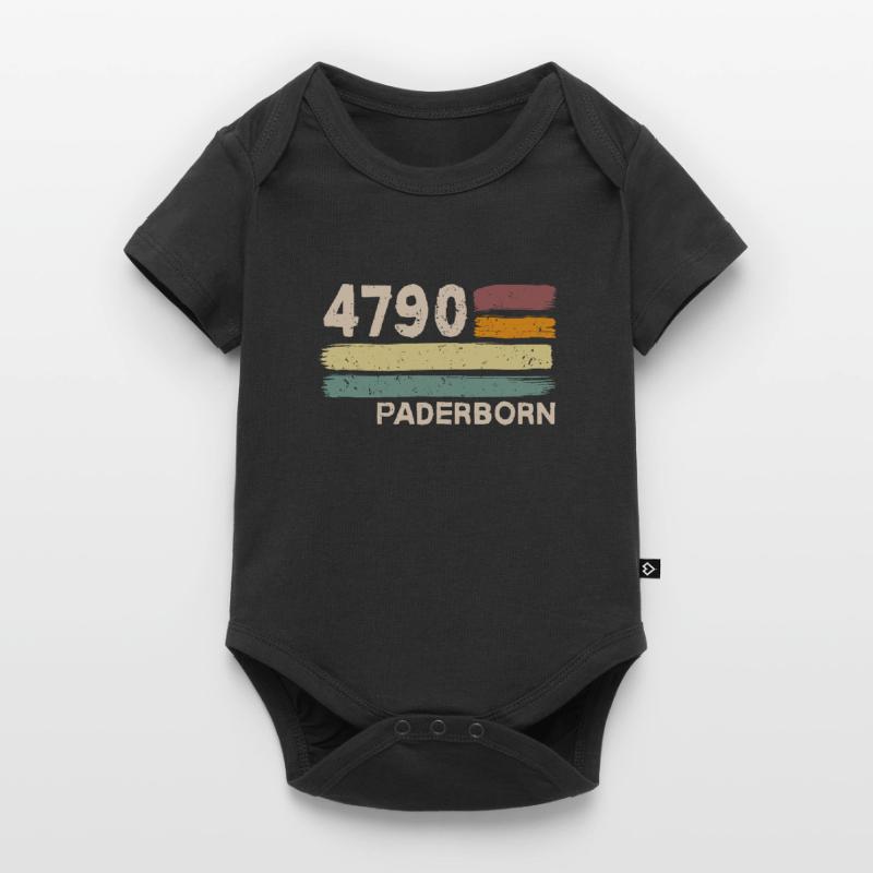 4790 Paderborn retro postcodes old postcodes Baby Premium short-sleeve bodysuit
