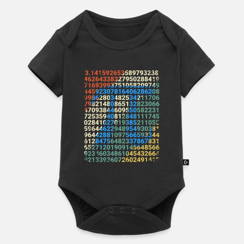 Cadeau de mathématicien rétro Pi Math Vintage Nerd - Body à manches courtes Premium Bébé - noir