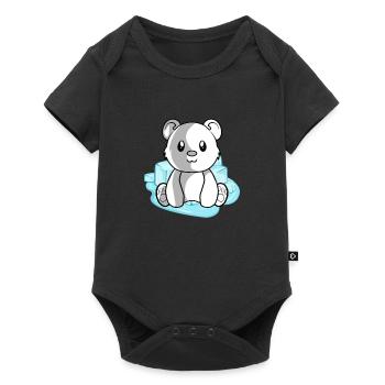 Polar bear polar bear - Baby Premium short-sleeve bodysuit - black - Front