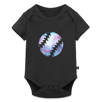 Joueur de baseball de baseball - Body à manches courtes Premium Bébé - noir - Devant