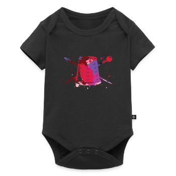 Couture machine à coudre couture égout tailleur - Body à manches courtes Premium Bébé - noir - Devant