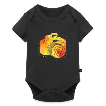 Photographe Photographe Photographie Appareil photo - Body à manches courtes Premium Bébé - noir - Devant