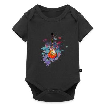 Guitariste guitare électrique - Body à manches courtes Premium Bébé - noir - Devant