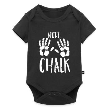 More Chalk Klettern Boulder Bouldern Climbing - Baby Premium Kurzarmbody - Schwarz - Vorne