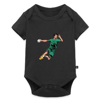 Handballspieler Handball Handballer - Body à manches courtes Premium Bébé - noir - Devant
