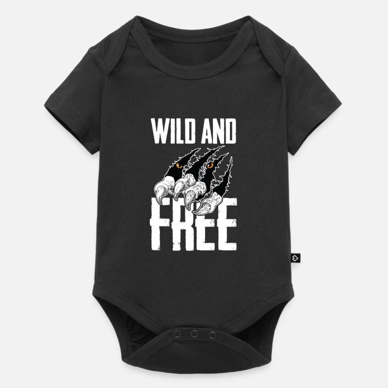 tiger - Baby Premium short-sleeve bodysuit - black