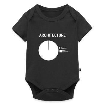 Architect Architecture Civil Engineer Architecture - Baby Premium short-sleeve bodysuit - black - Front