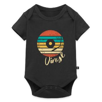 Vinyl record - Baby Premium short-sleeve bodysuit - black - Front