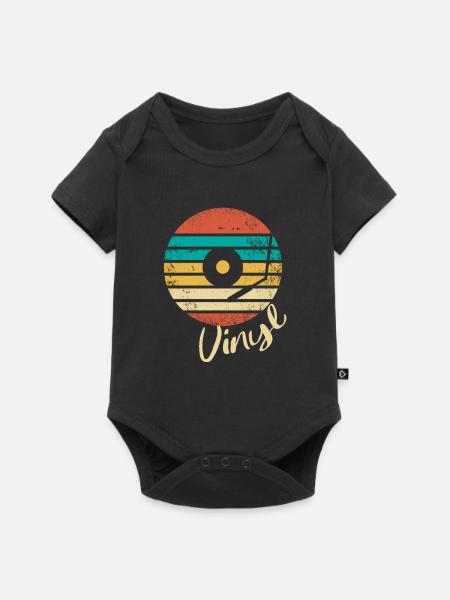 Vinyl Schallplatte - Baby Premium Kurzarmbody - Schwarz