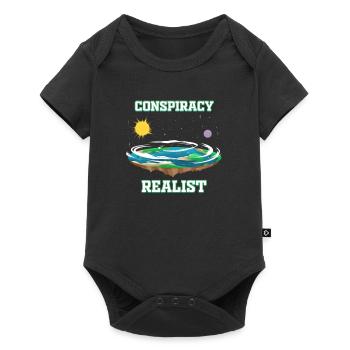Flat Earth Conspiracy Earth Flat Earth - Baby Premium short-sleeve bodysuit - black - Front