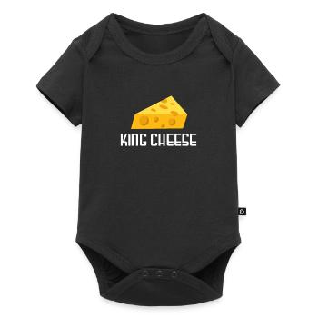 Cheese cheese platter Cheeses dairy - Baby Premium short-sleeve bodysuit - black - Front