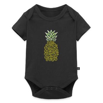 Joueurs de volley- de volley- Pineapple Hawaii Aloha - Body à manches courtes Premium Bébé - noir - Devant