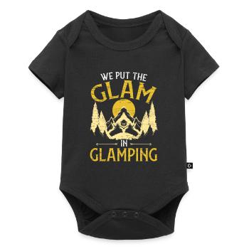 Glamping Camping Glamper - Baby Premium short-sleeve bodysuit - black - Front